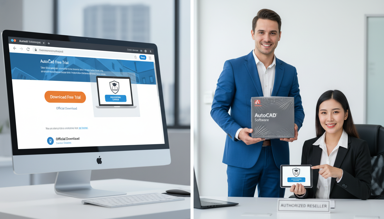 ช่องทางที่น่าเชื่อถือในการ ดาวน์โหลด AutoCAD