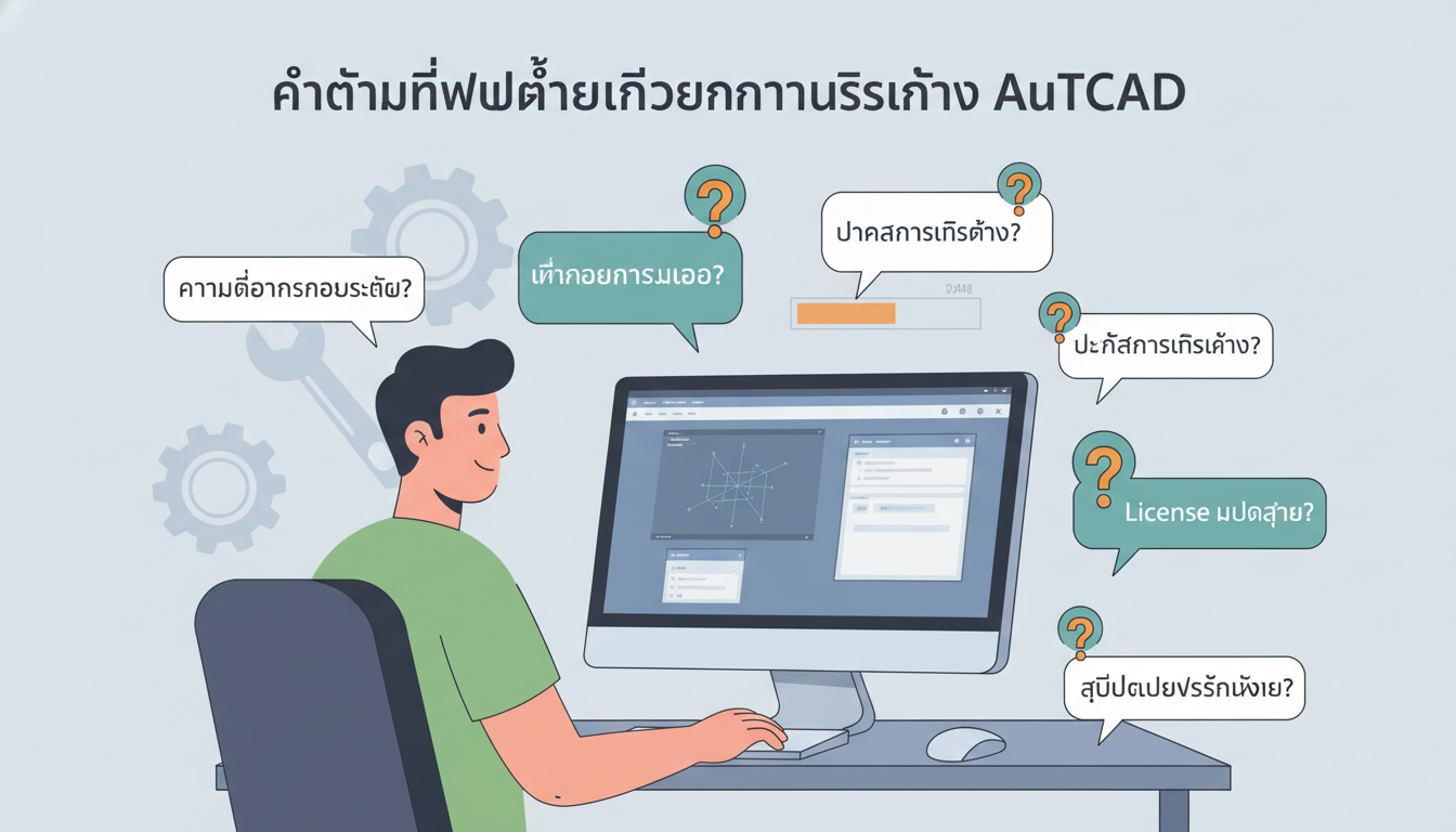 คำถามที่พบบ่อยเกี่ยวกับการ ลง โปรแกรม AutoCAD