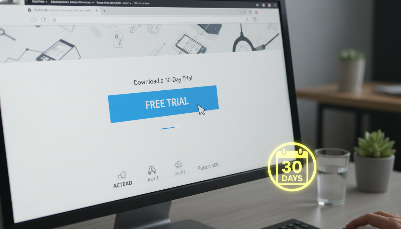 ขั้นตอนการ โหลด โปรแกรม AutoCAD ฟรี สำหรับทดลองใช้ (Trial Version)