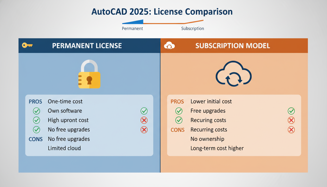 ข้อดีและข้อเสียของการใช้ AutoCAD 2025 เวอร์ชันถาวร