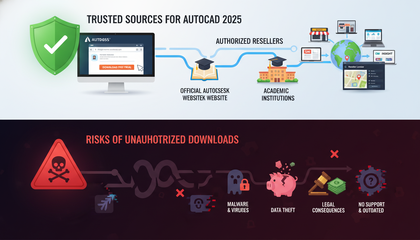 แหล่งดาวน์โหลด AutoCAD 2025 ถาวรที่น่าเชื่อถือ