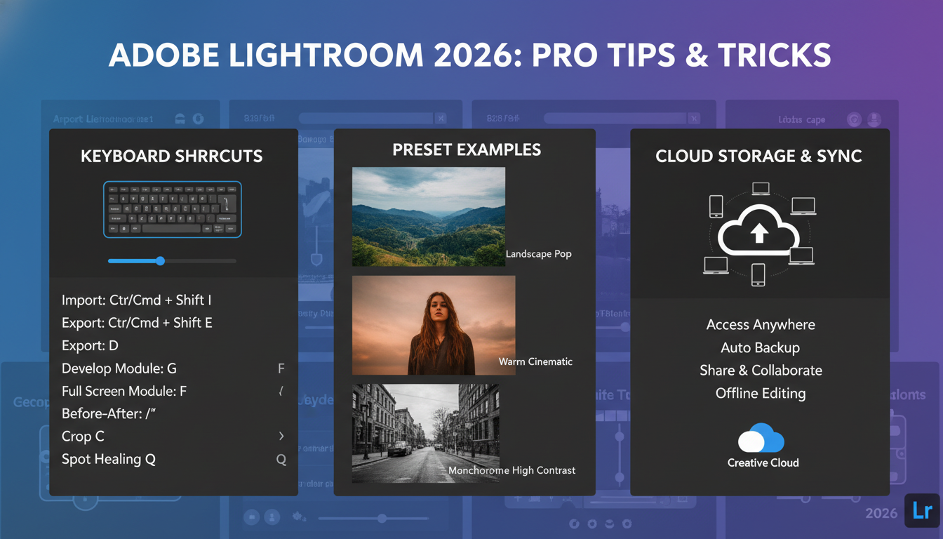 เคล็ดลับและเทคนิคการใช้งาน Lightroom 2026 ให้เต็มประสิทธิภาพ