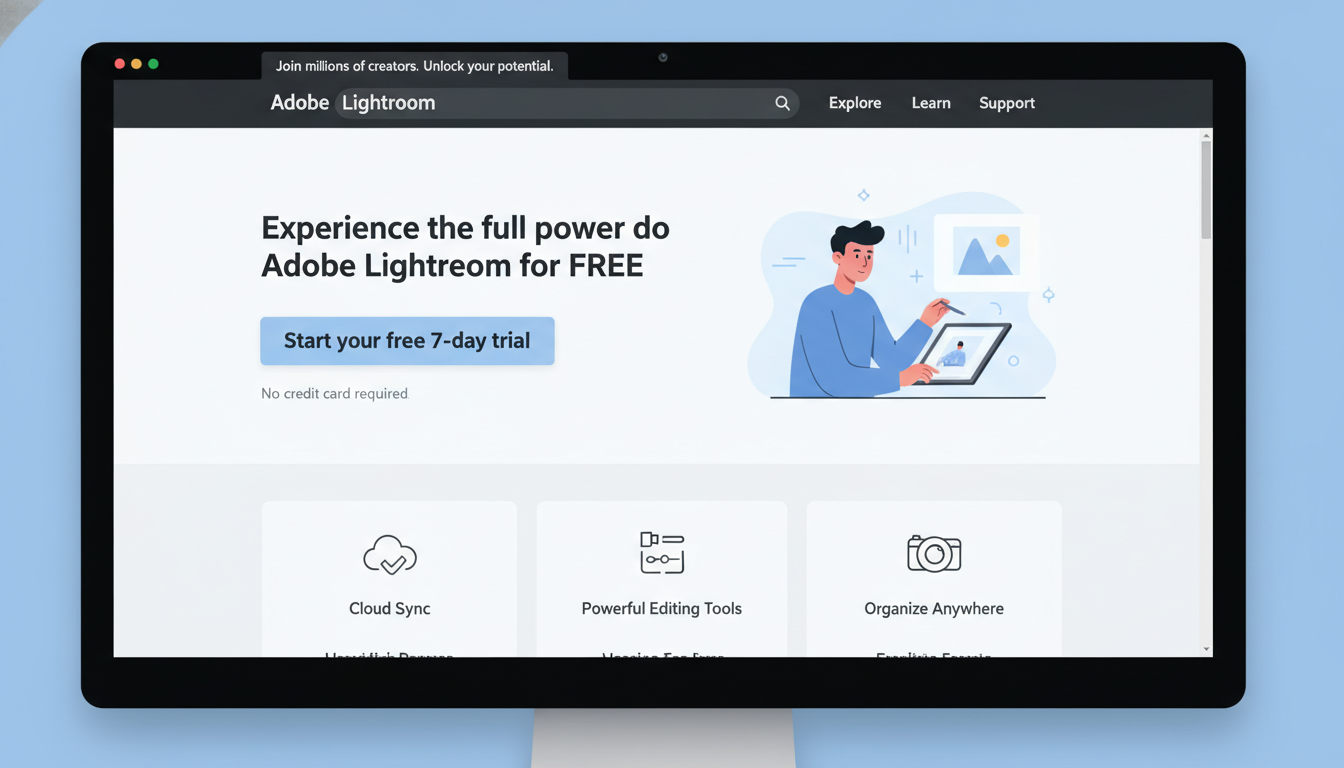 Lightroom รุ่นทดลองใช้ฟรี: ทางเลือกที่ปลอดภัยและถูกกฎหมาย