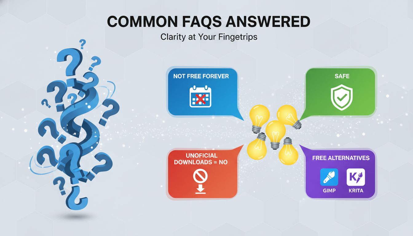 คำถามพบบ่อยเกี่ยวกับการ "photoshop โหลด ฟรี"