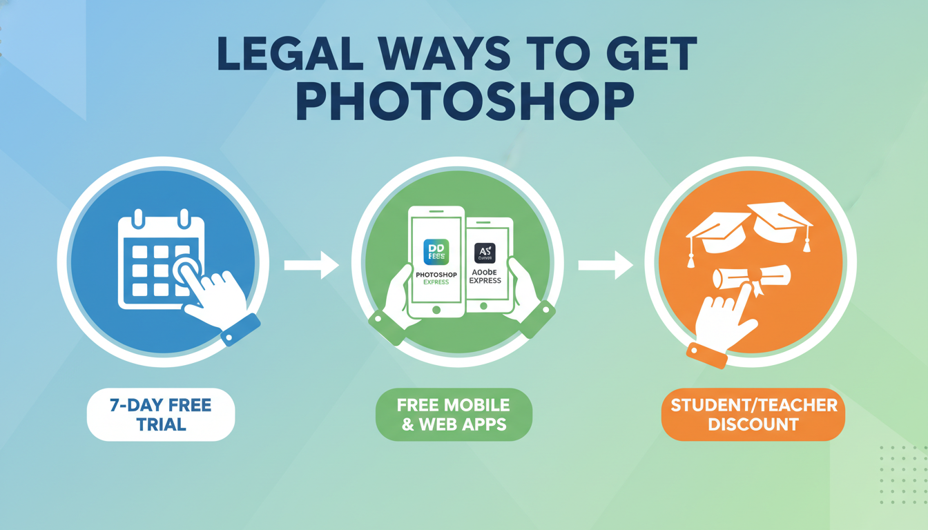 วิธีการใช้งาน Photoshop ฟรีอย่างถูกกฎหมาย: ทดลองใช้และข้อเสนอพิเศษ