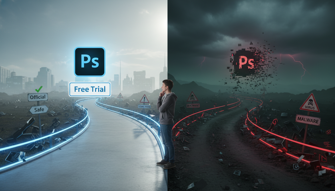 "photoshop โหลด ฟรี" หมายถึงอะไรกันแน่?