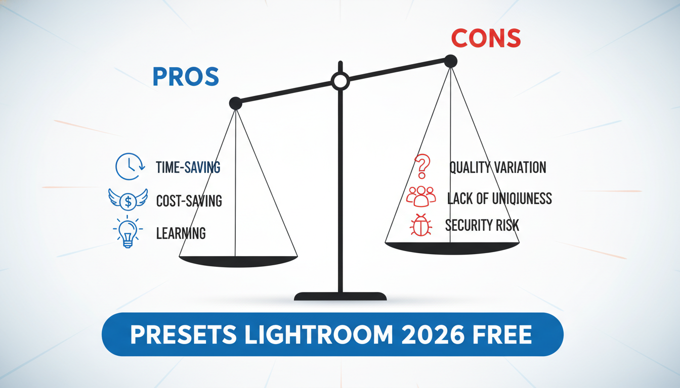 ข้อดีและข้อจำกัดของ Presets Lightroom 2026 ฟรี: คุ้มค่าหรือไม่?