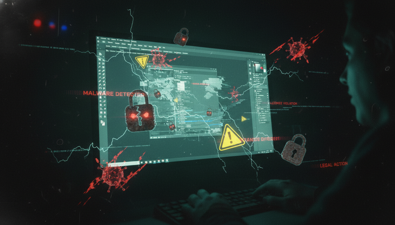 ความเสี่ยงจากการ โหลด โฟโต้ ชอป ฟรี เถื่อน