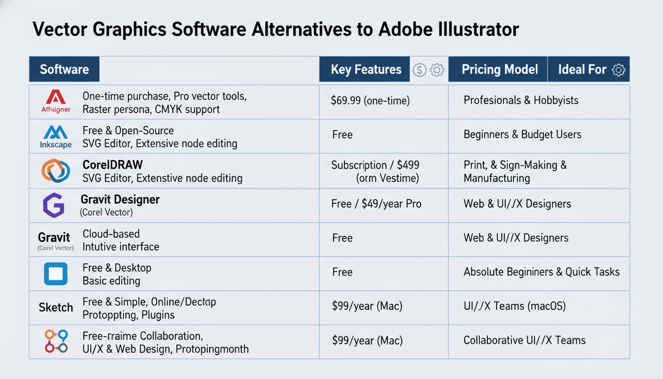 ทางเลือกอื่นสำหรับ Adobe Illustrator ในปี 2024