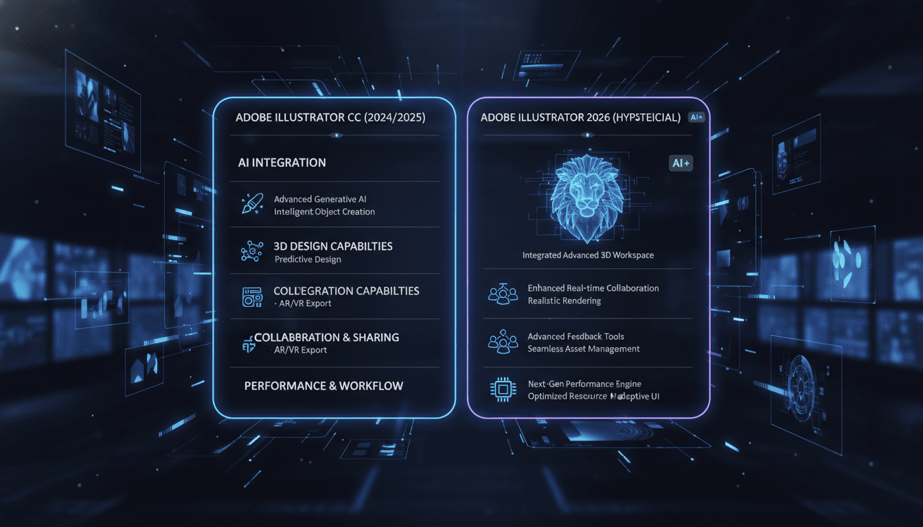 เปรียบเทียบ Adobe Illustrator 2026 กับเวอร์ชันก่อนหน้า: คุ้มค่ากับการอัปเกรดหรือไม่?