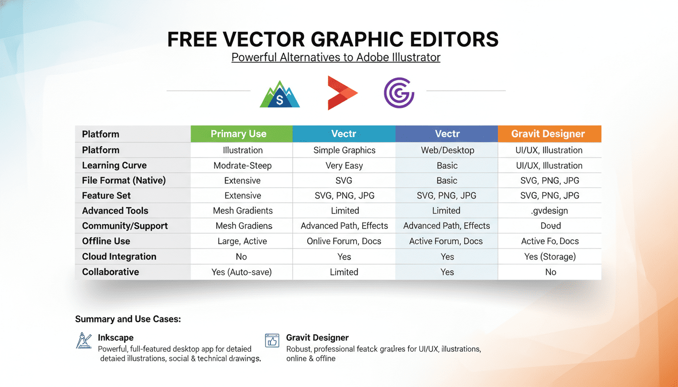 ทางเลือก Adobe Illustrator ฟรี และดี ที่คุณอาจไม่เคยรู้